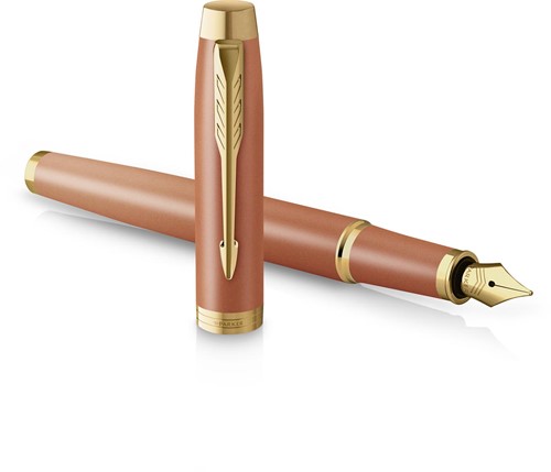 Parker IM Rituals vulpen, oranje GT, fijn, giftbox