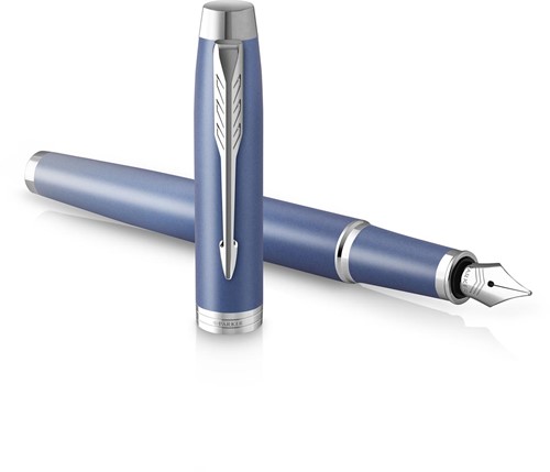 Parker IM Rituals vulpen , blauw CT, fijn, giftbox