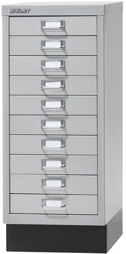 Bisley armoire à tiroirs, ft 67 x 27,9 x 40,8 (h x l x p), 10 tiroirs, gris
