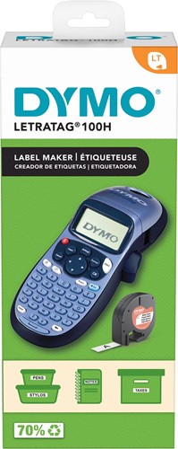 Display Dymo: 10 x LetraTag 200B promopack + 10 x LetraTag 100H + 40 x tape (20 x papier en 20 x plastic)-2