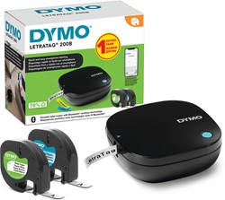 Display Dymo: 10 x LetraTag 200B promopack + 10 x LetraTag 100H + 40 x tape (20 x papier, 20 x plastique)