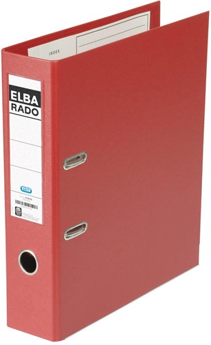 Elba Rado Plast ordner, donkerrood, rug van 8 cm 1 Stuk