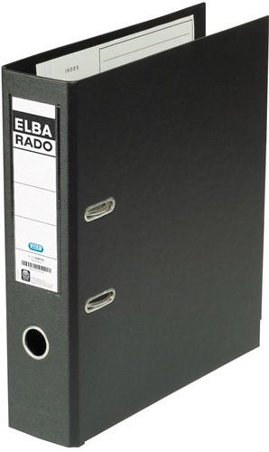 Elba Rado Plast ordner, zwart, rug van 8 cm 1 Stuk
