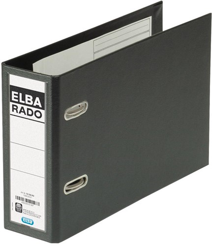 Elba Rado Plast ordner voor ft A5 dwars, zwart, rug van 7,5 cm 1 Stuk