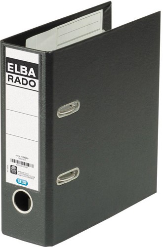 Elba Rado Plast ordner voor ft A5 staand, zwart, rug van 7,5 cm 1 Stuk