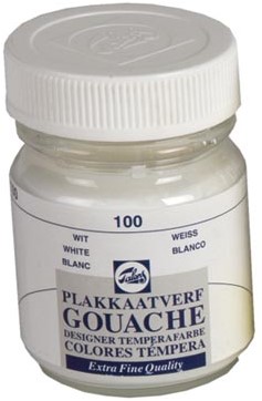 Talens gouache Extra Fine, flacon de 50 ml, blanc