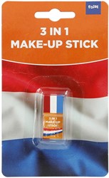 Orange stick de maquillage, rouge-blanc-bleu