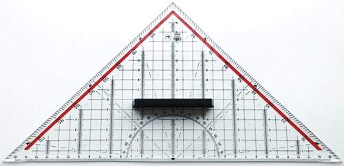 M+R geodriehoek, 32 cm 1 Stuk