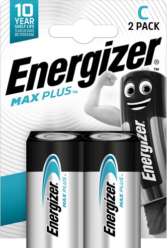 Energizer piles Max Plus C, blister de 2 pièces