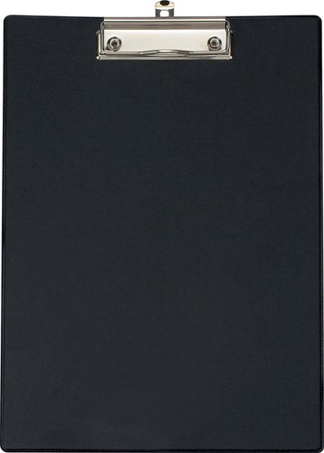 MAUL Porte-bloc PVC A4 portrait, plastifié, avec pochette transparante, noir