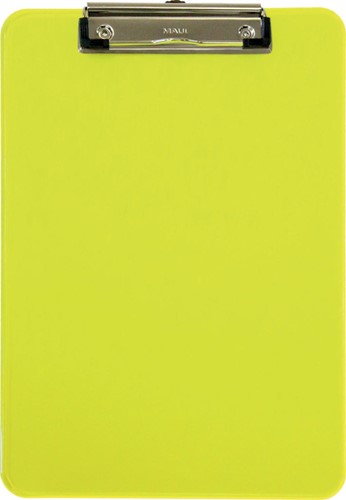 MAUL Porte-bloc plastique Neon A4 portrait, jaune transparent 1 Stuk