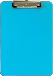 MAUL Porte-bloc plastique Neon A4 portrait, bleu transparent 1 Stuk