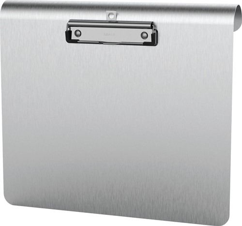 MAUL Porte-bloc Medic aluminium A4 horizontal, acier inoxydable collier, suspension courbée le long côté 1 Stuk