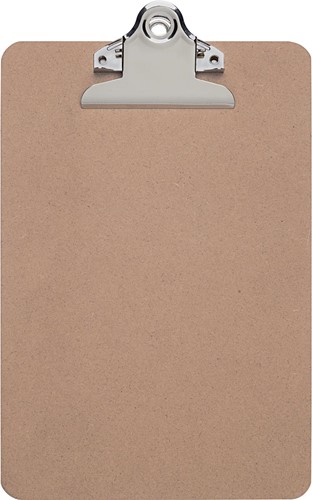 MAUL klemplaat Classic, hardboard karton, A5 staand, bruin