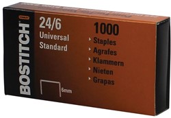 Bostitch nietjes 24-6-1MGAL, 6 mm, verzinkt, doos met 1000 nietjes