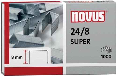 Novus agrafes 24/8, boîte de 1000 pièces
