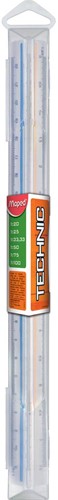 Maped échelle de réduction, vert, échelles 1:20, 1:25, 1:33,33, 1:50, 1:75, 1:100 1 Stuk