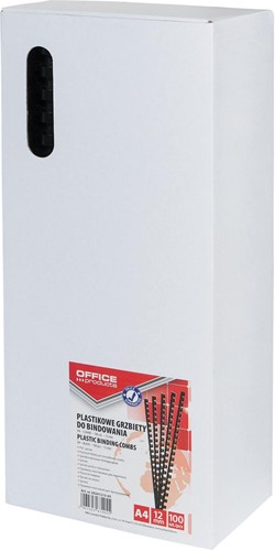 OFFICE products bindruggen, pak van 100 stuks, 12 mm, zwart-2