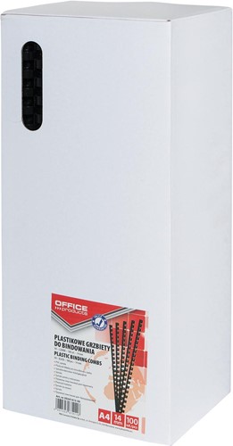 OFFICE products bindruggen, pak van 100 stuks, 14 mm, zwart-2