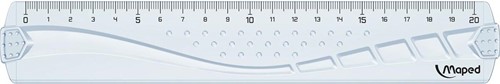 Maped lat Geometric 20 cm, transparant 1 Stuk