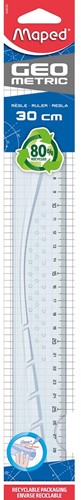 Maped lat Geometric 30 cm, transparant 1 Stuk