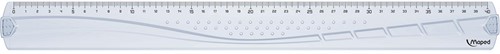 Maped lat Geometric 40 cm, transparant 1 Stuk