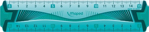 Maped lat Flex onbreekbaar 15 cm, met dubbele graduatie