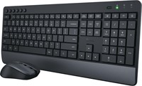 Trust Trezo draadloze deskset, uit gerecycleerd kunststof, qwerty