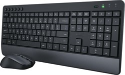 Trust Trezo draadloze deskset, uit gerecycleerd kunststof, qwerty
