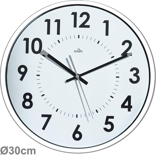 Orium by CEP horloge murale, quartz, diamètre 30 cm, blanc
