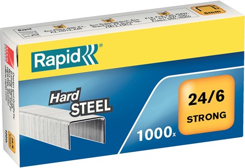 Rapid Agrafes 24/6, acier, boîte de 1.000 agrafes 1000 Stuk