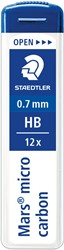 Staedtler Mars micro mines, 0,7 mm, HB, étui de 12 pièces