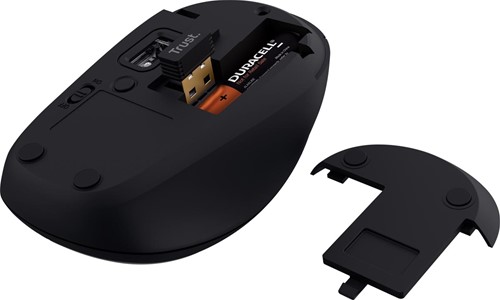 Trust YVI+ draadloze muis, multi-device, zwart-3