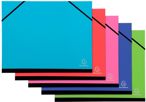 Exacompta farde à dessin Iderama 32 x 45 cm, paquet de 5 pièces en couleurs assorties