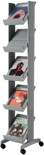 Paperflow Présentoir mobile Corner Compact argent