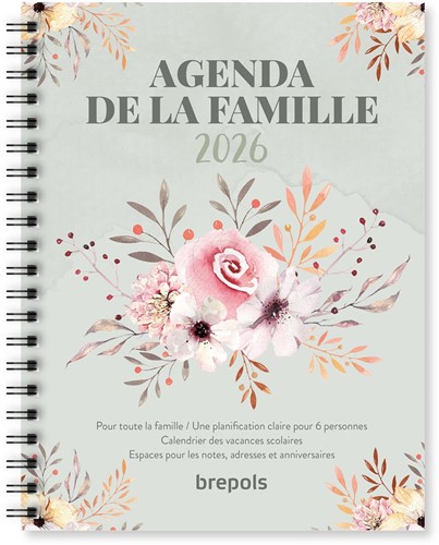 Brepols calendrier, 12 mois, français, 2026