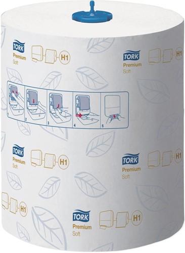 Tork Premium Matic® zachte handdoekrol, 2-laags, systeem H1, wit 6 Rol