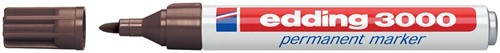 Edding permanent marker 3000 donkerbruin 1 Stuk