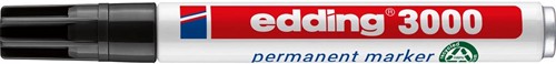 Edding permanent marker 3000 zwart 1 Stuk