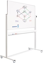 Smit Visual kantelbord, gelakt staal, magnetisch, aluminium frame, 120 x 90 cm