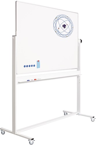 Smit Visual kantelbord, emaille, magnetisch, aluminium frame, 150 x 100 cm