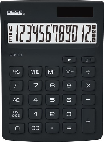 Desq calculatrice de bureau New Generation Compact, noir