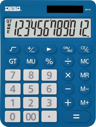 Desq calculatrice de bureau New Generation XLarge, bleu foncé