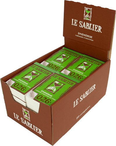 Dagblokkalender Le Sablier, display van 20 stuks, 2026