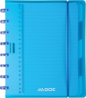 Adoc Colorlines schrift, ft A5, 144 bladzijden,commercieel geruit, geassorteerde kleuren-1