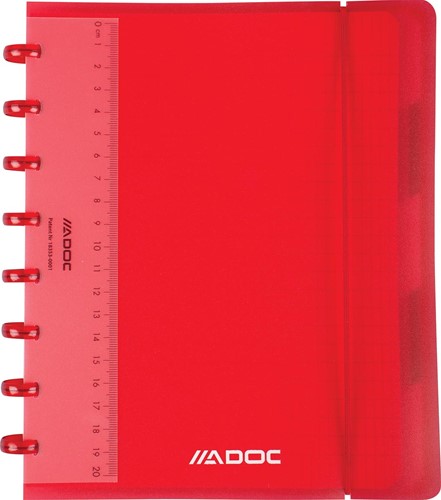 Adoc Colorlines schrift, ft A5, 144 bladzijden,commercieel geruit, geassorteerde kleuren-2