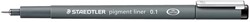 Staedtler pigment liner fineliner, pointe ronde, largeur de trait 0,1 mm, noir 1 Stuk