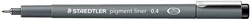 Staedtler pigment liner fineliner, pointe ronde, largeur de trait 0,4 mm, noir 1 Stuk