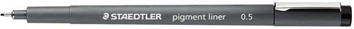Staedtler pigment liner fineliner, pointe ronde, largeur de trait 0,5 mm, noir 1 Stuk