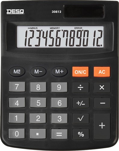 Desq calculatrice de bureau Heavy Duty Compact 30812 , noir
